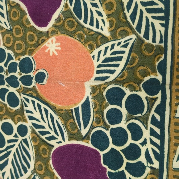 Pottery Barn 100% Cotton Fruit Print Napkins Set Of 4 Orange, Pear, Grapes - Picture 3 of 6